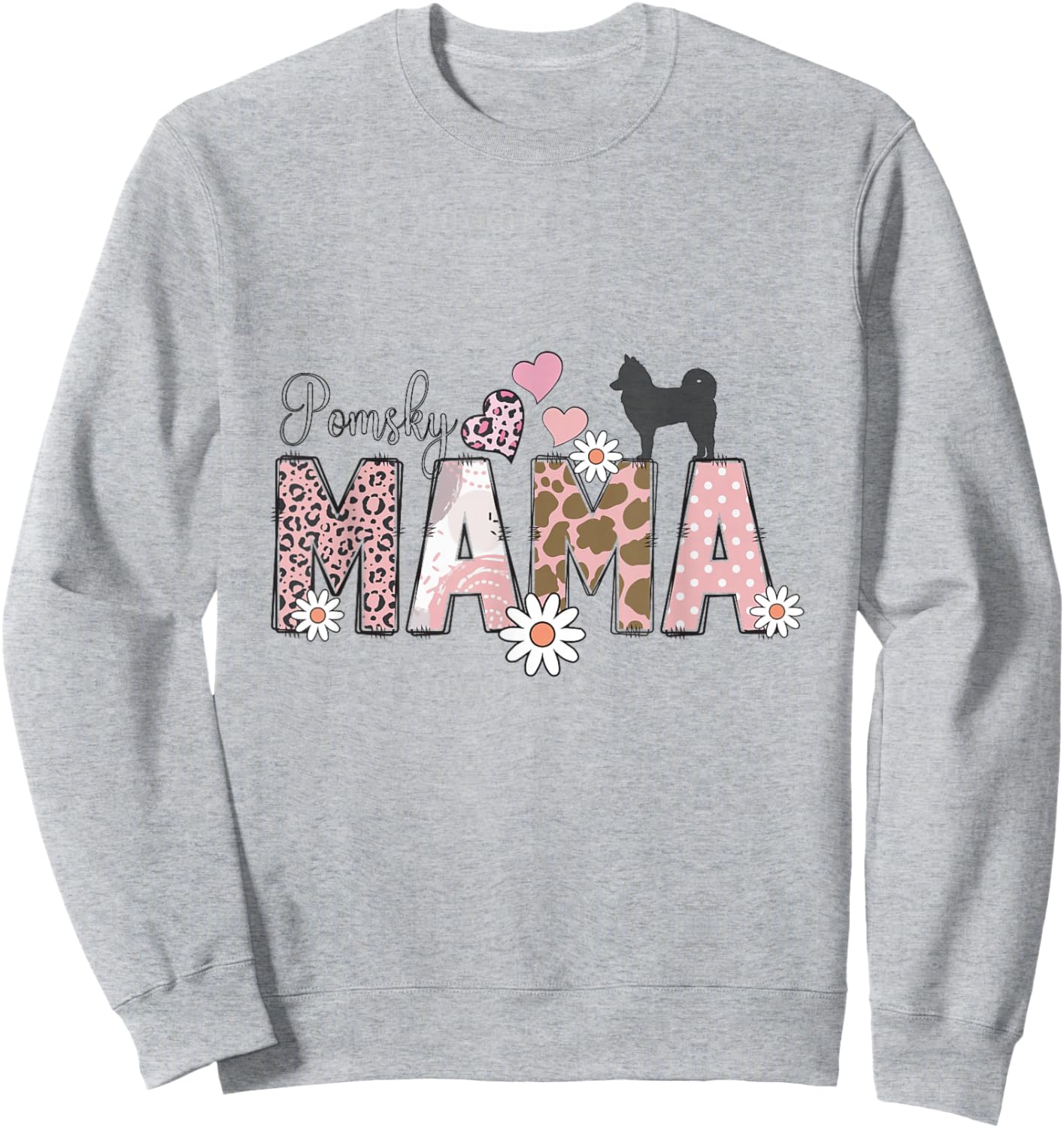 Pomsky Dog Sweatshirt - Sweatshirt | Ash