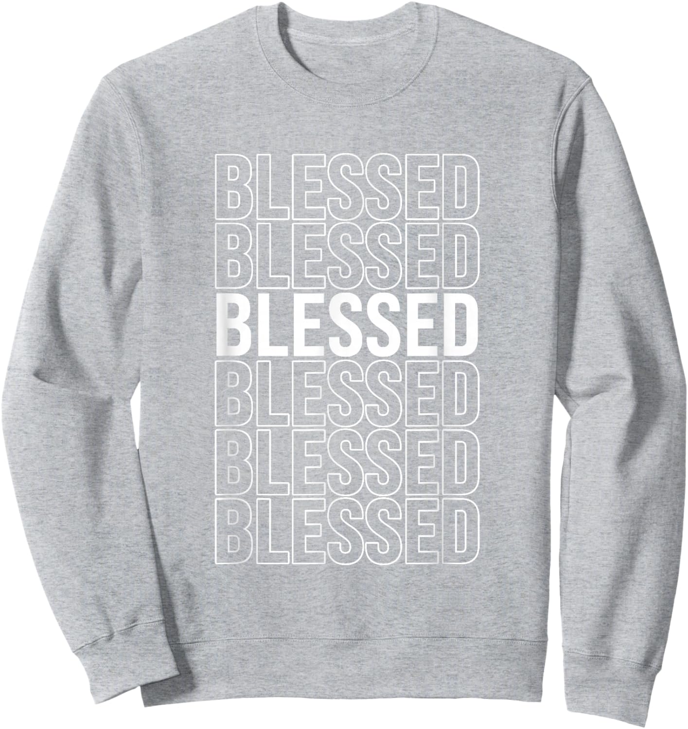 University Varsity-Gold Blessed all Yellow Sweatshirt - Sweatshirt | Ash