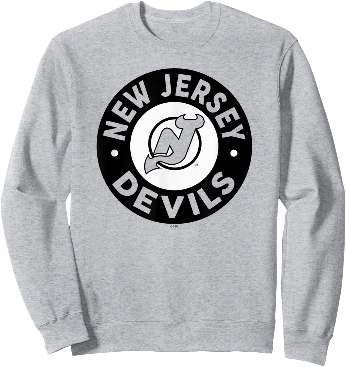 New Jersey Devils Symbol Red Officially Licensed Sweatshirt - Sweatshirt | Ash