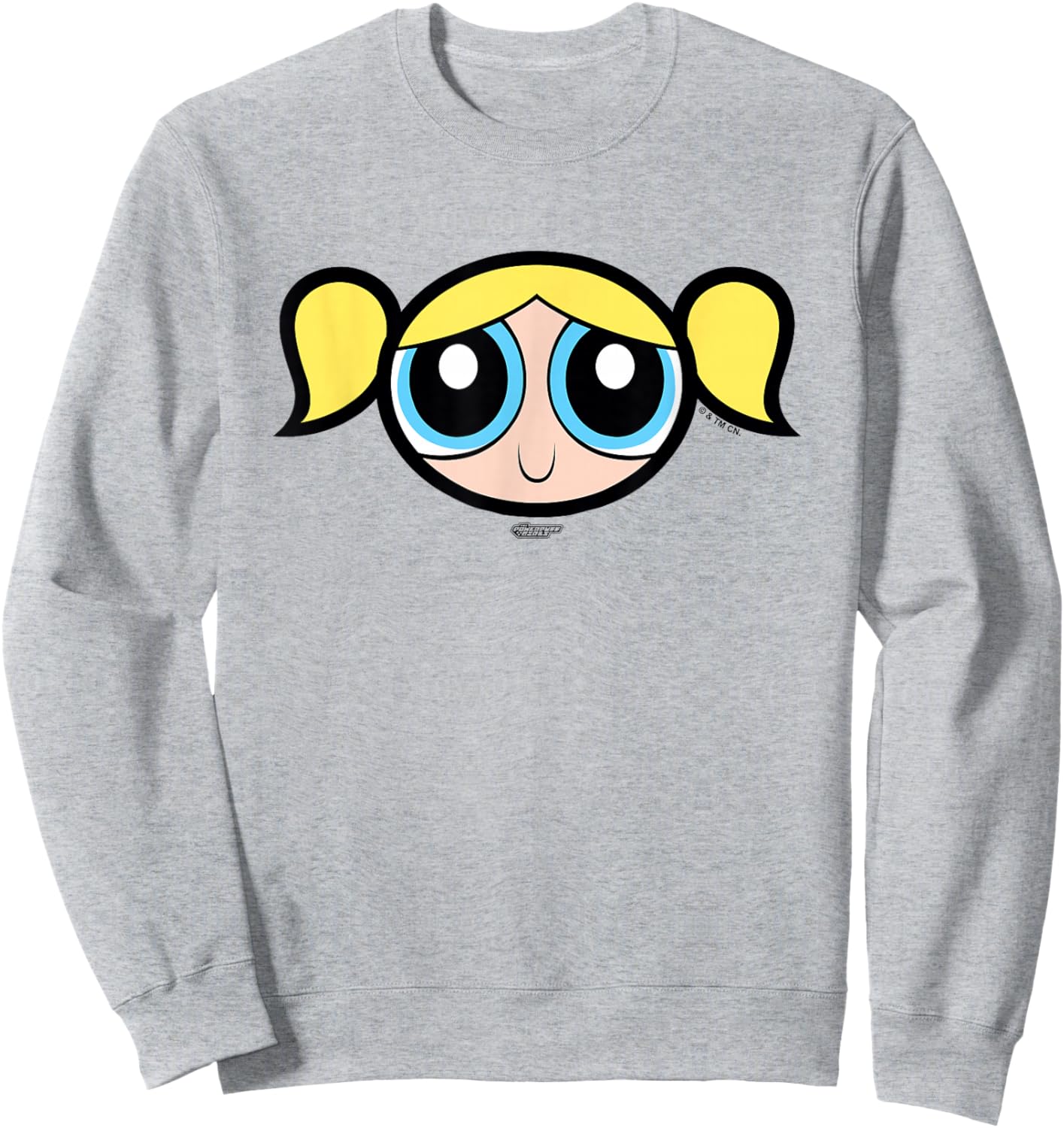 The Powerpuff Girls Bubbles Face Sweatshirt - Sweatshirt | Ash