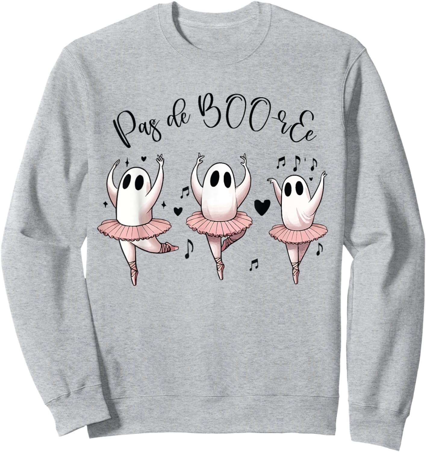 Ghost Pas de BOO-rée Ballet Dance - Halloween Ballerina Sweatshirt - Sweatshirt | Ash