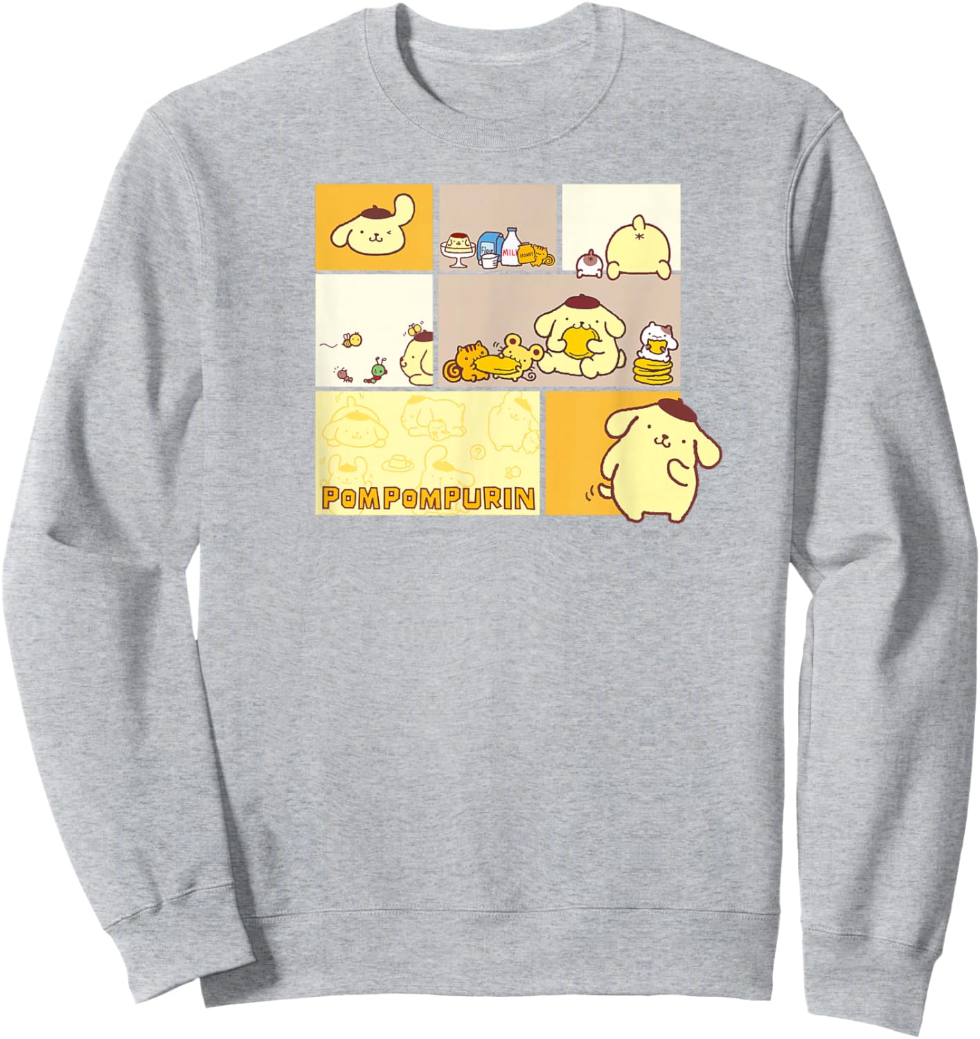 Pompompurin Snack Time Sweatshirt - Sweatshirt | Ash