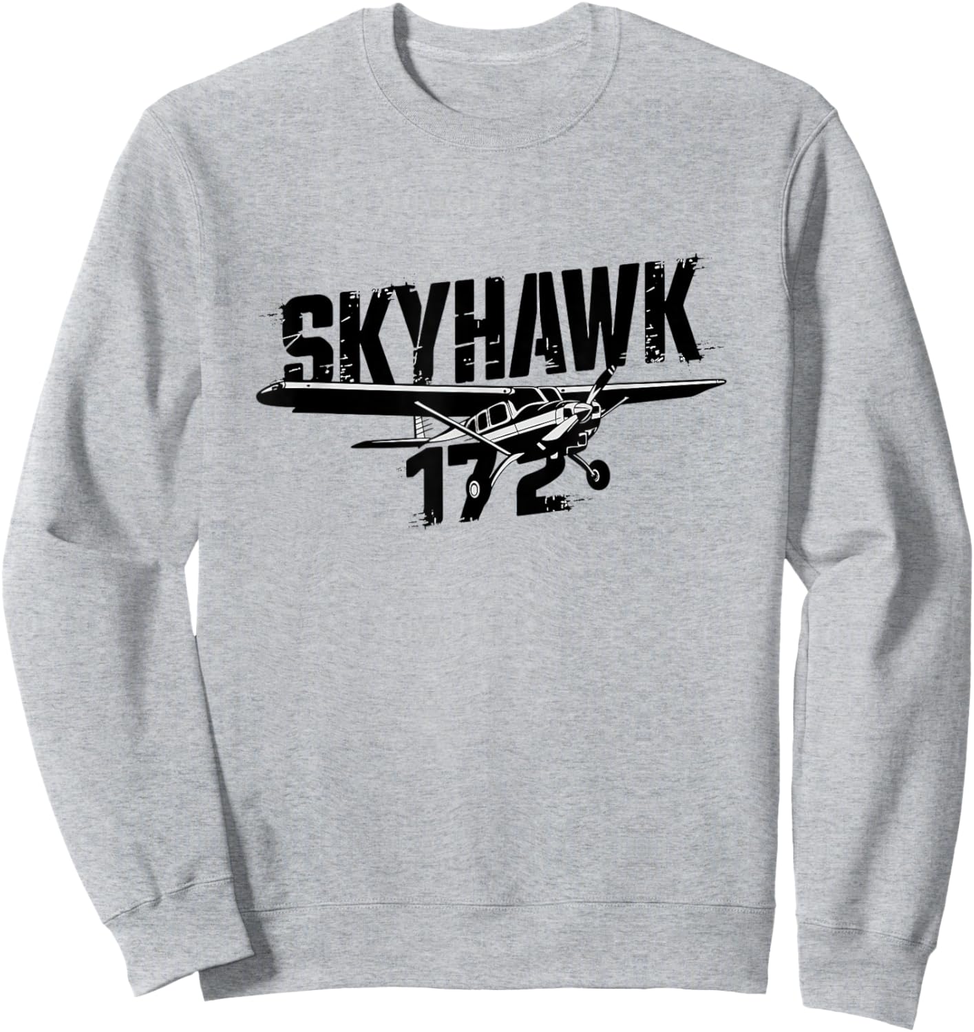 C172 Skyhawk C-172 Airplane Classic Vintage Aviation Pilot Sweatshirt - Sweatshirt | Ash
