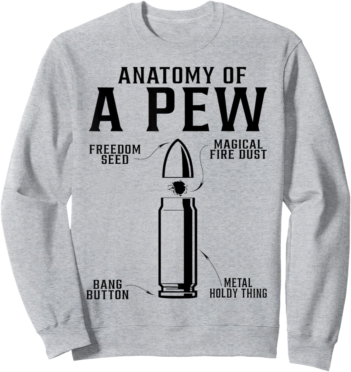 Pew anatomy Sweatshirt - Sweatshirt | Ash