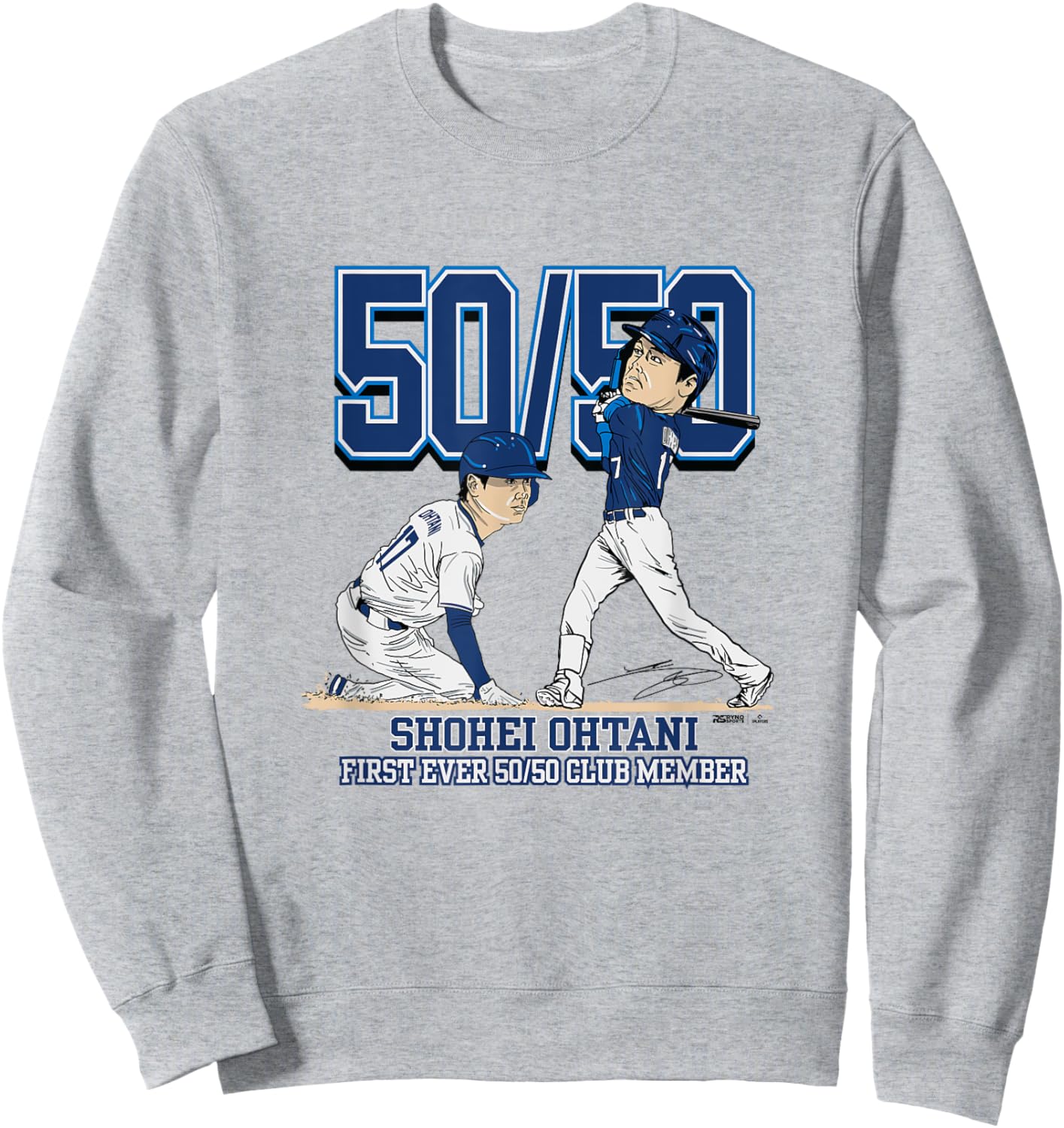 Shohei Ohtani Los Angeles 50/50 Club MLB Players Sweatshirt - Sweatshirt | Ash