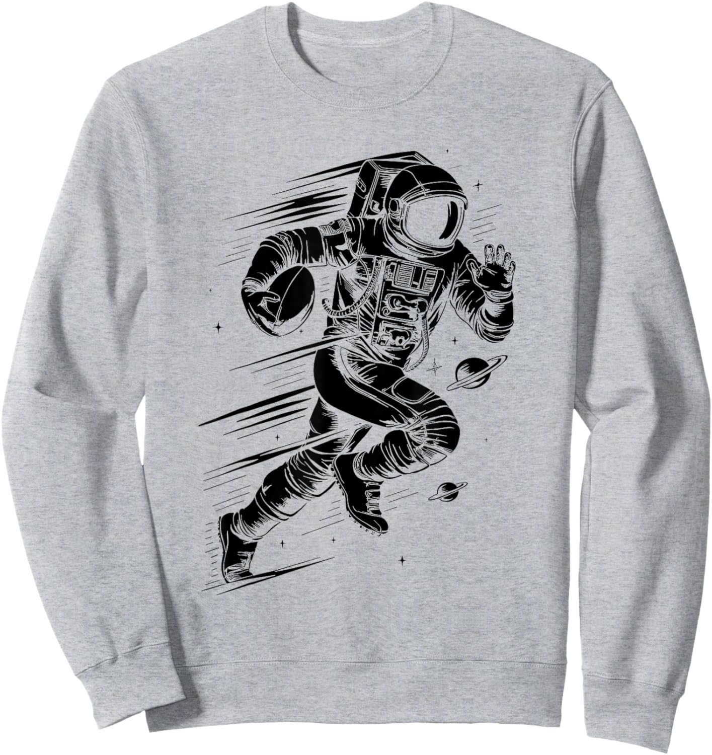 Astronaut Football Player Footballer Sports Sweatshirt - Sweatshirt | Ash