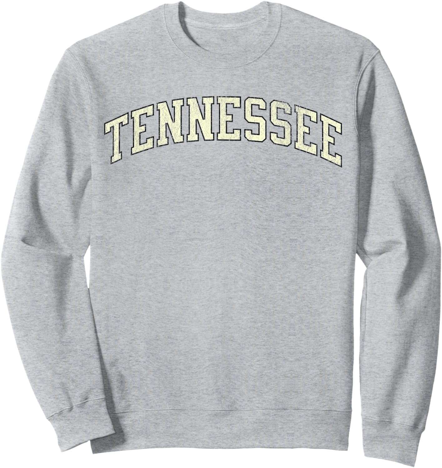 Vintage Tennessee Varsity Orange Distressed print Sweatshirt - Sweatshirt | Ash