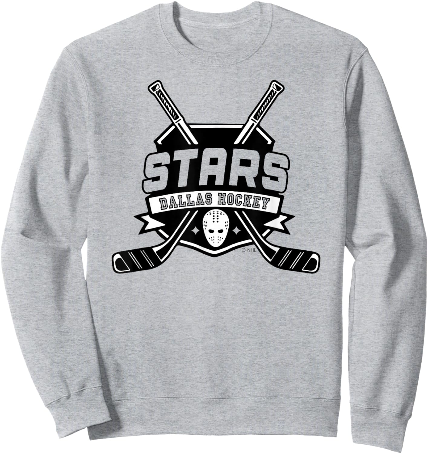 Dallas Stars Hockey Sticks Green Officially Licensed Sweatshirt - Sweatshirt | Ash