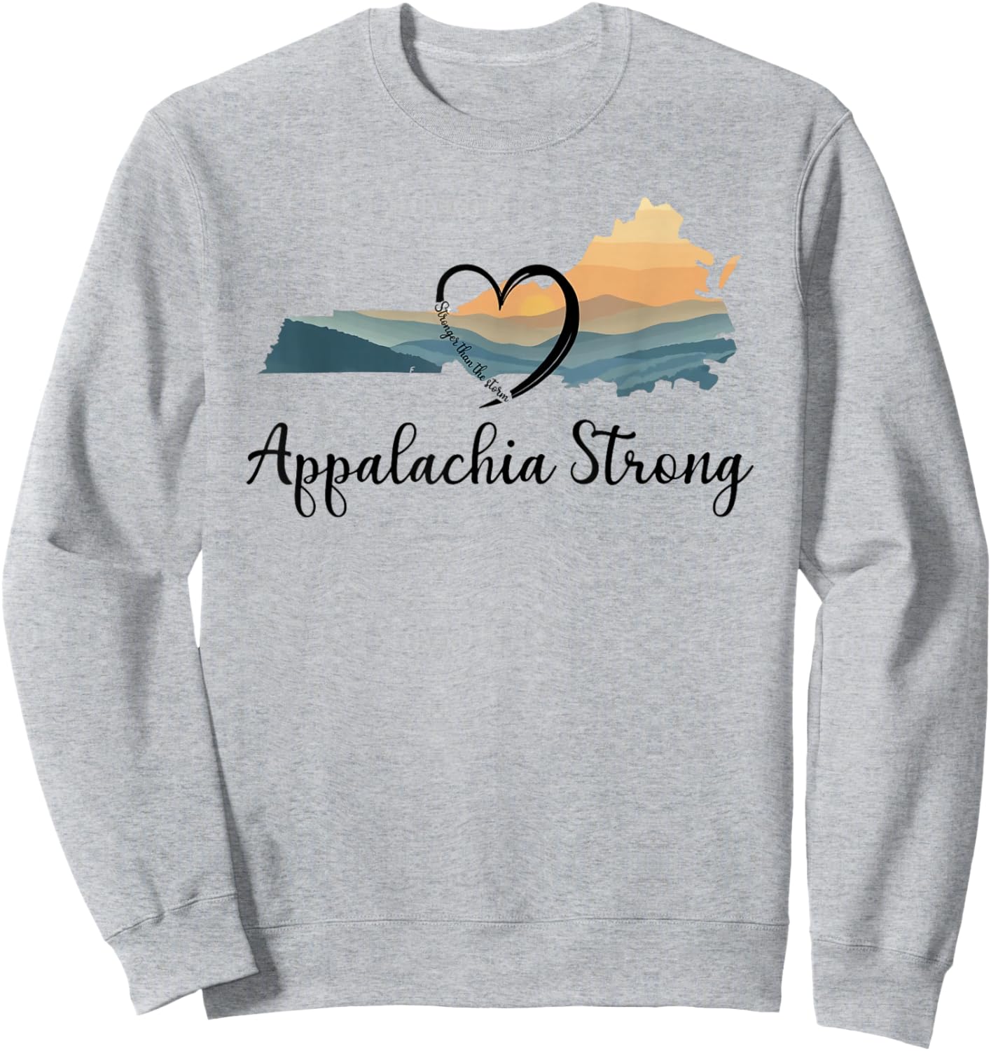 Appalachia Strong NC Mountains Sweatshirt - Sweatshirt | Ash