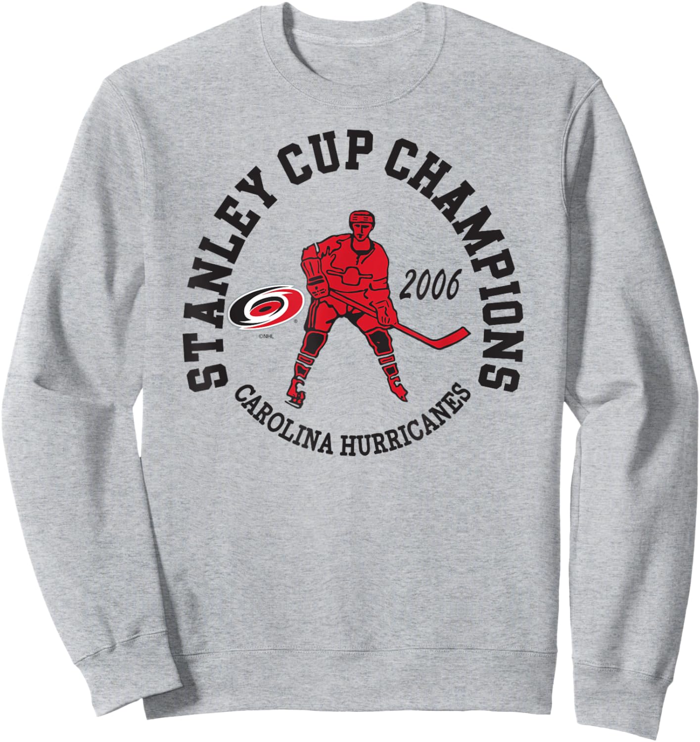 Carolina Hurricanes Stanley Cup Champions 2006 Gray Sweatshirt - Sweatshirt | Ash
