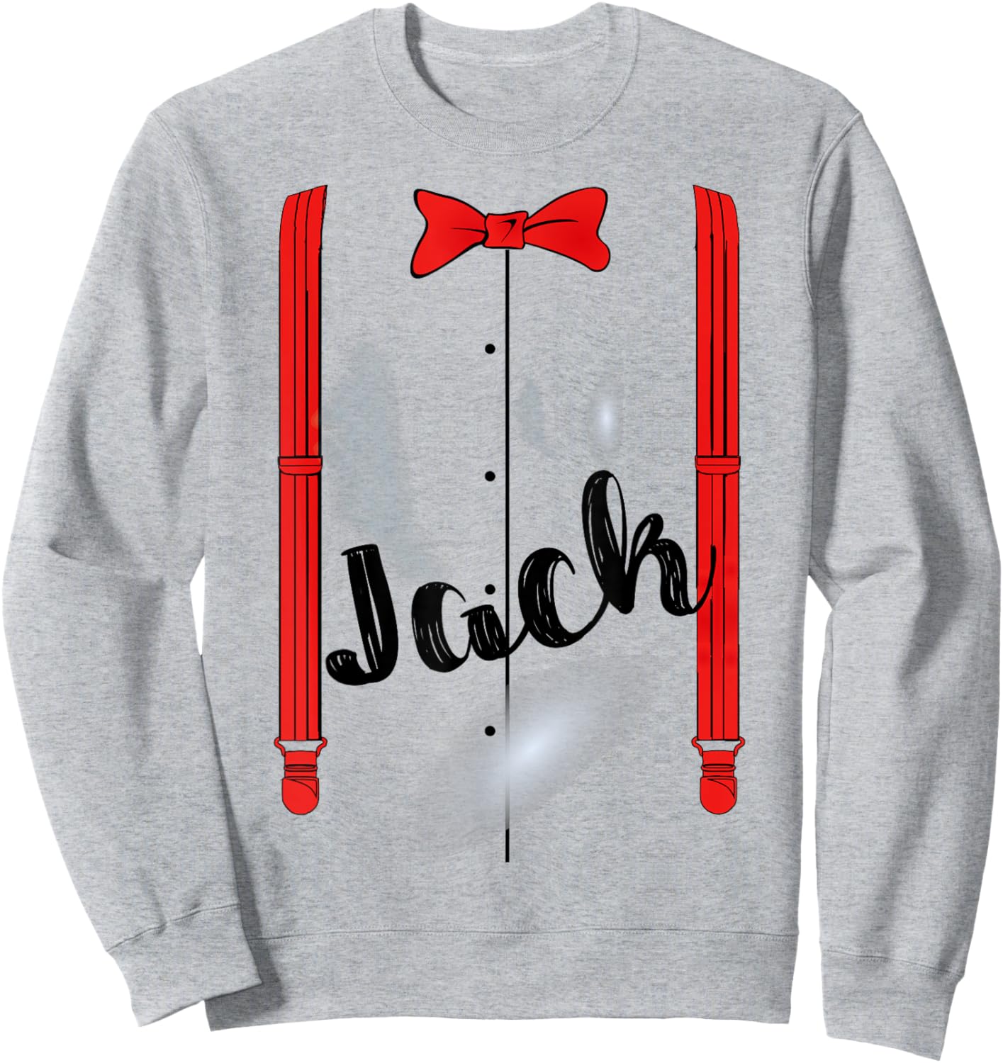 Jack & Jill For a Duo Matching Couple Halloween Costume 1/2 Sweatshirt - Sweatshirt | Ash