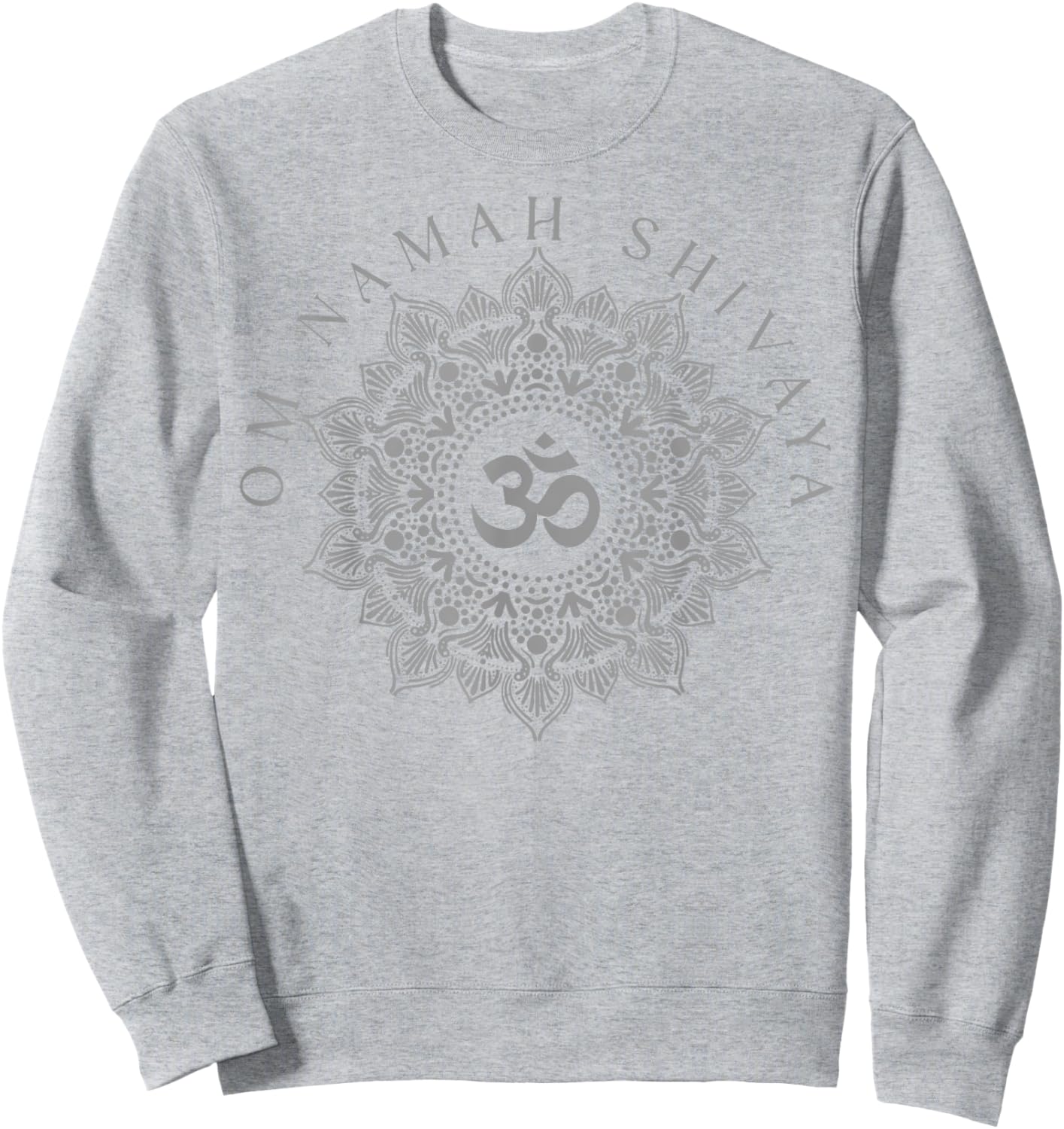 Om Namah Shivaya Meditation Mantra Spiritual Chakra Sweatshirt - Sweatshirt | Ash
