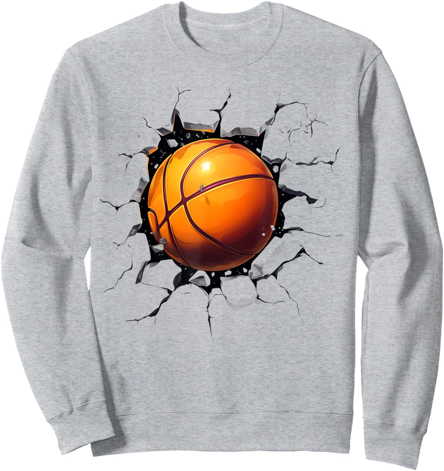 Basketball Players Basketball Team Graphic Sports Basketball Sweatshirt - Sweatshirt | Ash