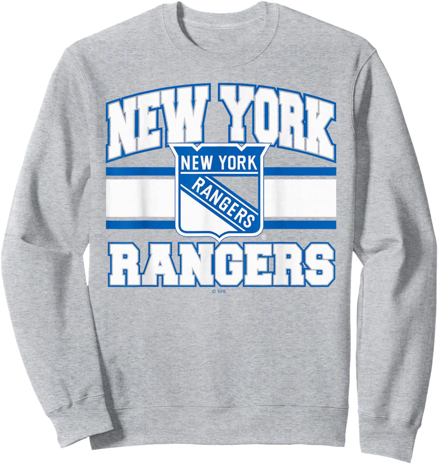 New York Rangers Stripe Red Officially Licensed Sweatshirt - Sweatshirt | Ash