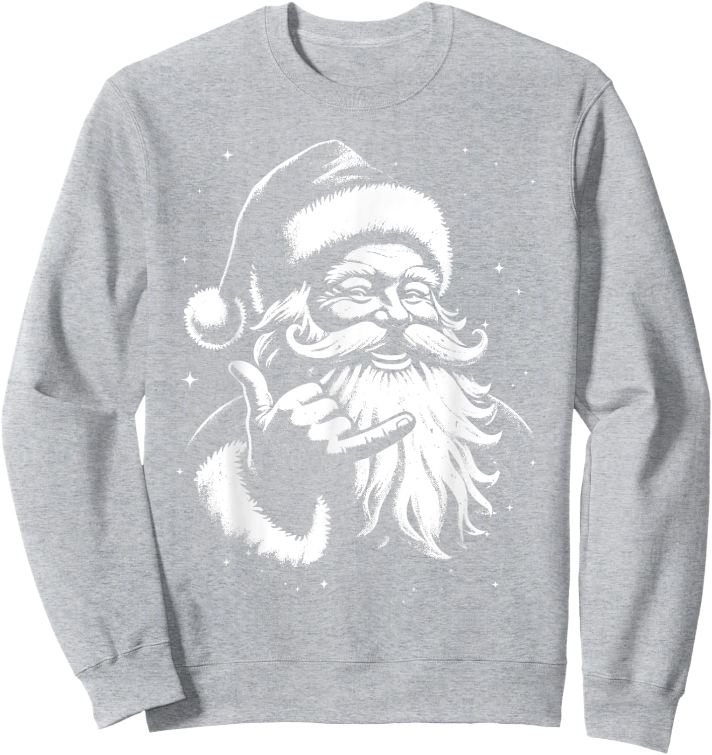 Retro Rad Christmas Mele Kalikimaka Santa Shaka Hawaii Surf Sweatshirt - Sweatshirt | Ash