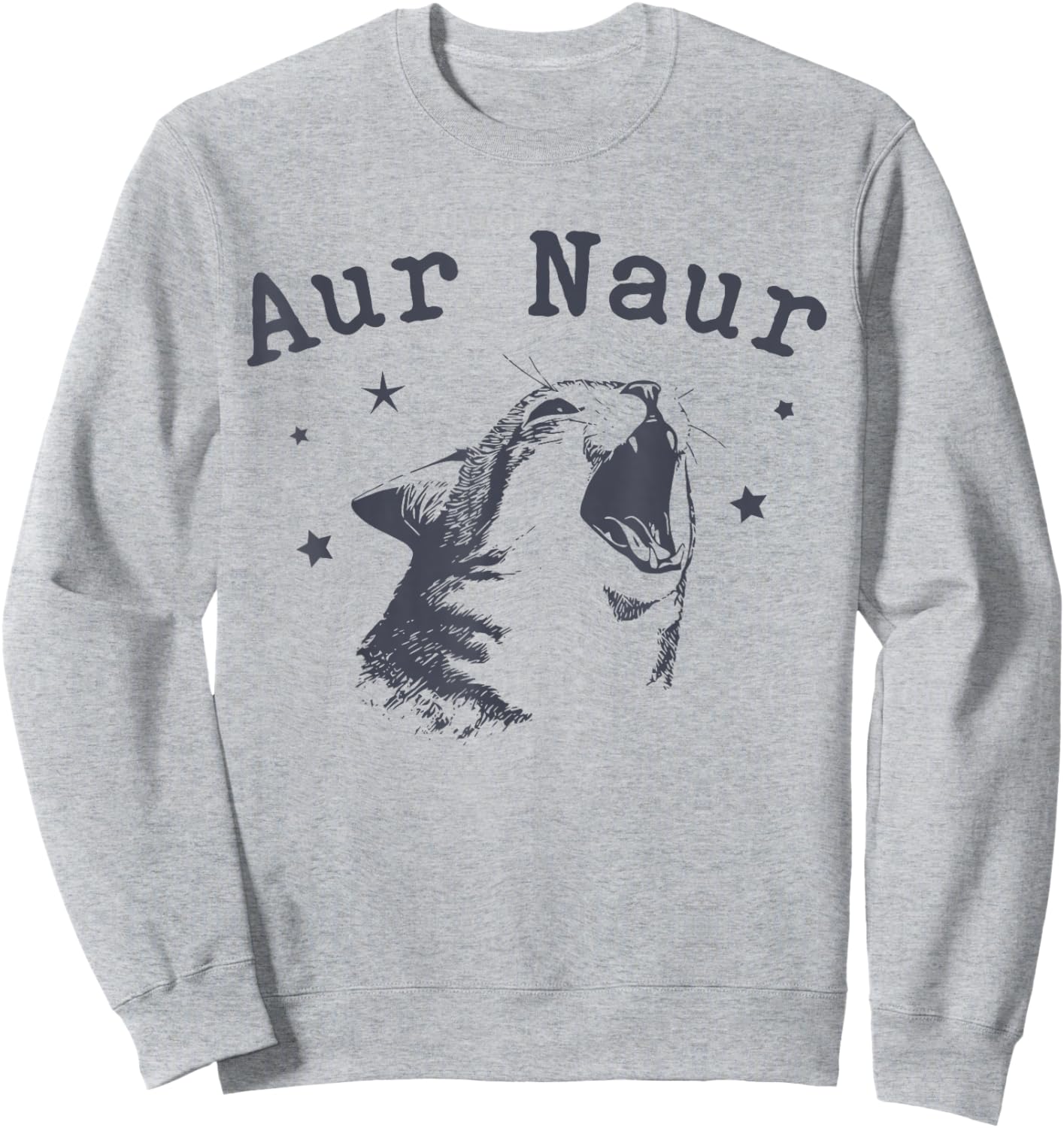 Aur Naur Funny Aur Naur Meme Cat Sweatshirt - Sweatshirt | Ash