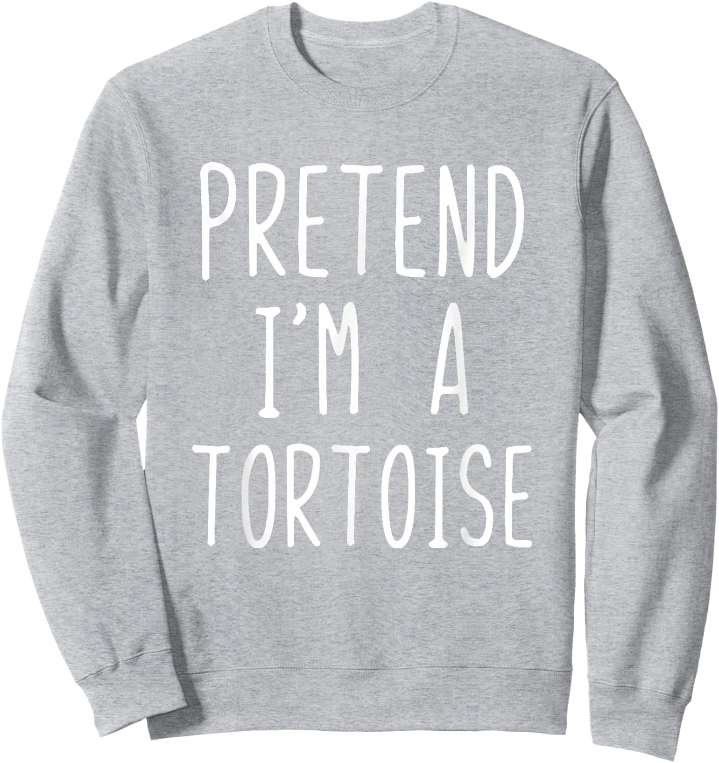 Pretend I'm A Tortoise Costume Halloween Lazy Adult Kids Sweatshirt - Sweatshirt | Ash