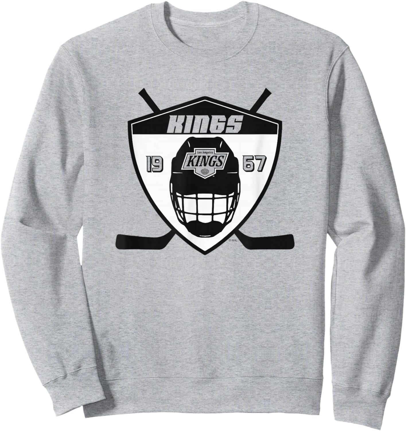 Los Angeles Kings Shield Gray Officially Licensed Sweatshirt - Sweatshirt | Ash