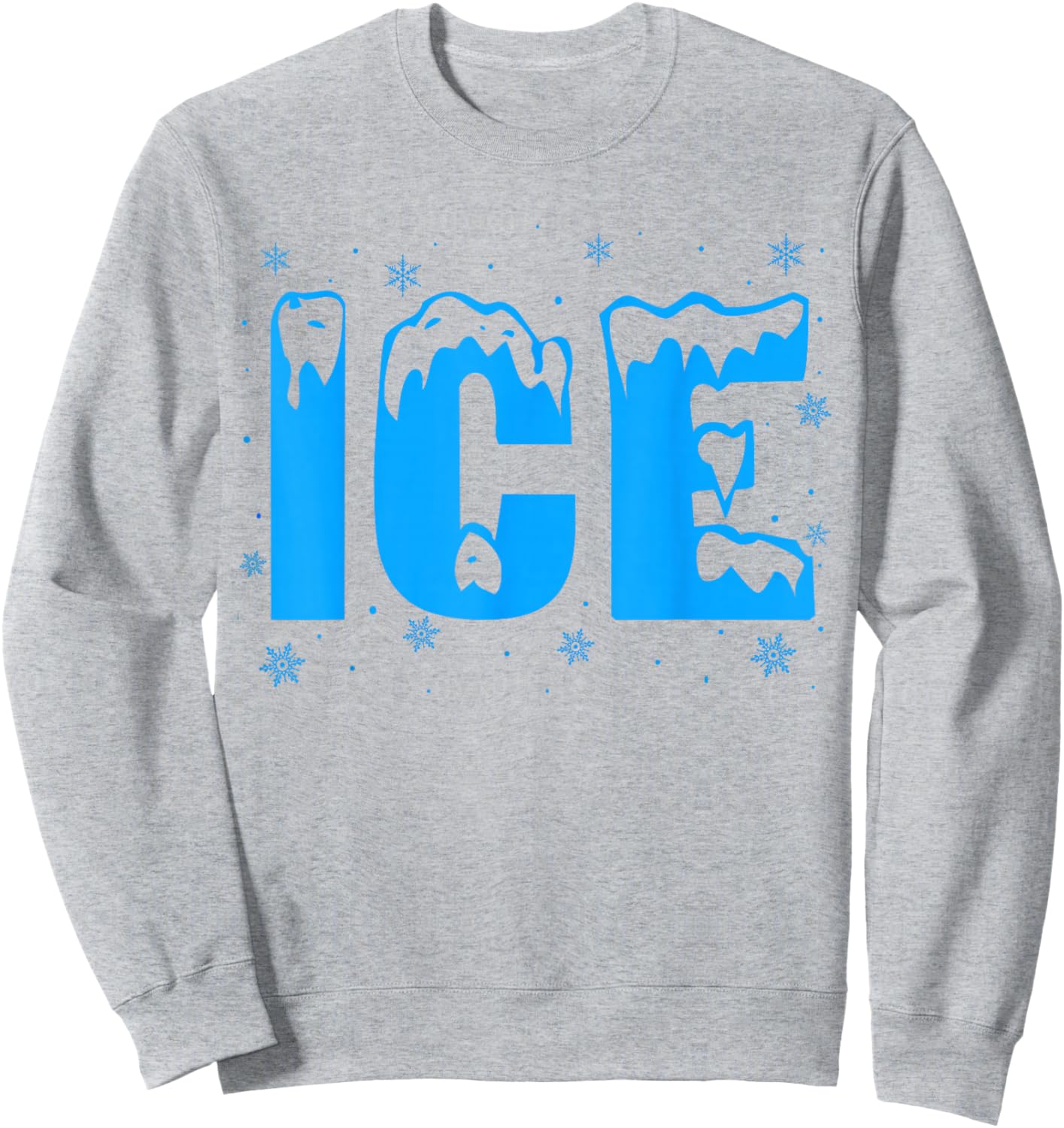 Funny Ice Costume Halloween 2024 Family Matching Sweatshirt - Sweatshirt | Ash