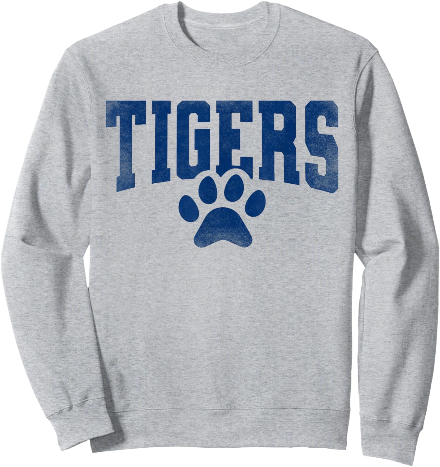 Vintage Tigers School Sports Name Spirit Girls Kid Sweatshirt - Sweatshirt | Ash