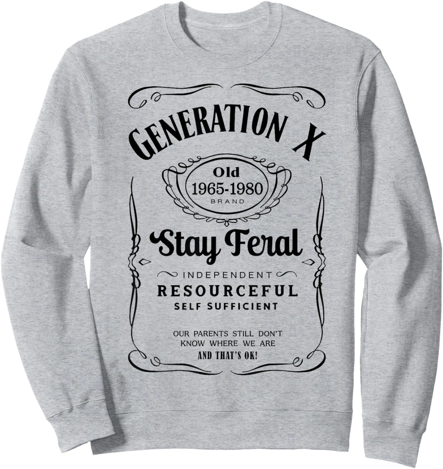 Generation X Stay Feral Sweatshirt - Sweatshirt | Ash