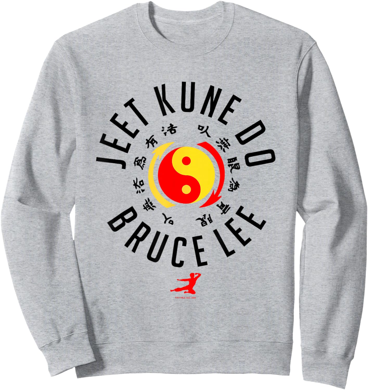 Bruce Lee Jeet Kune Do Chest Logo Sweatshirt - Sweatshirt | Ash