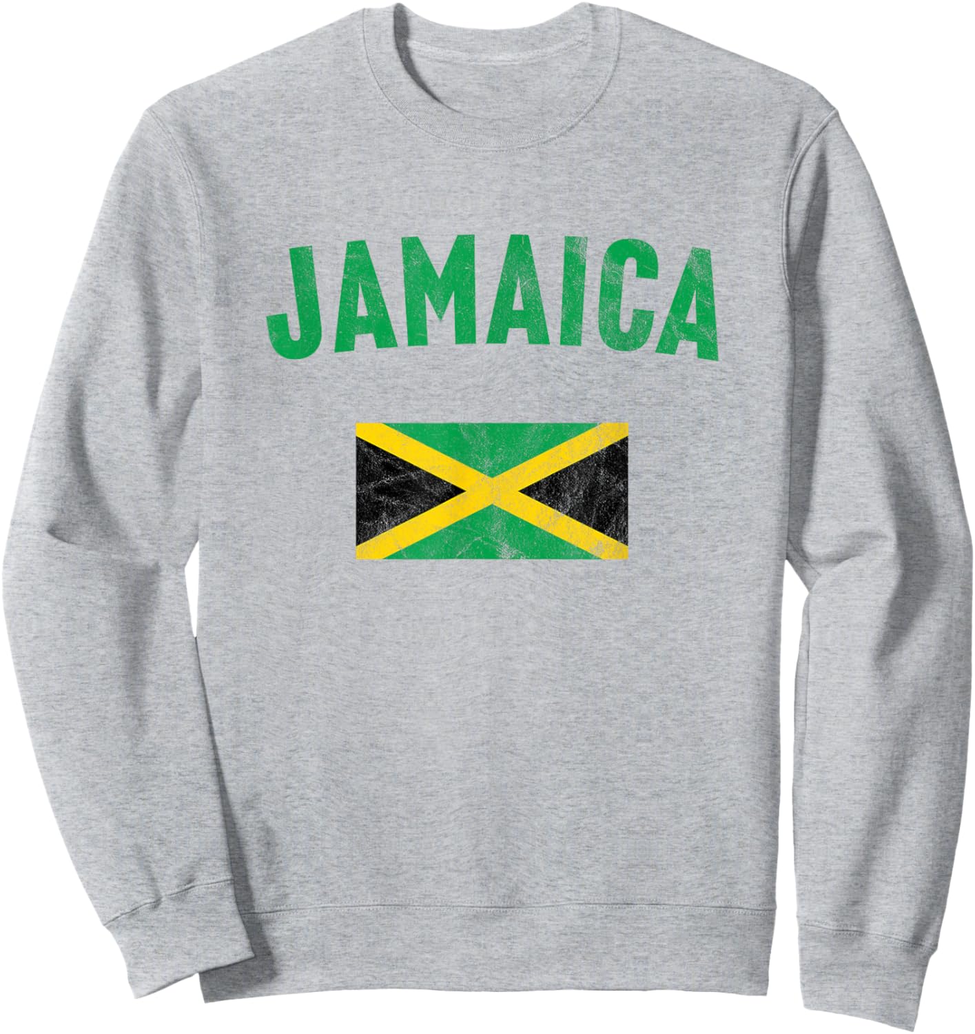 Jamaica Flag Sweatshirt - Sweatshirt | Ash
