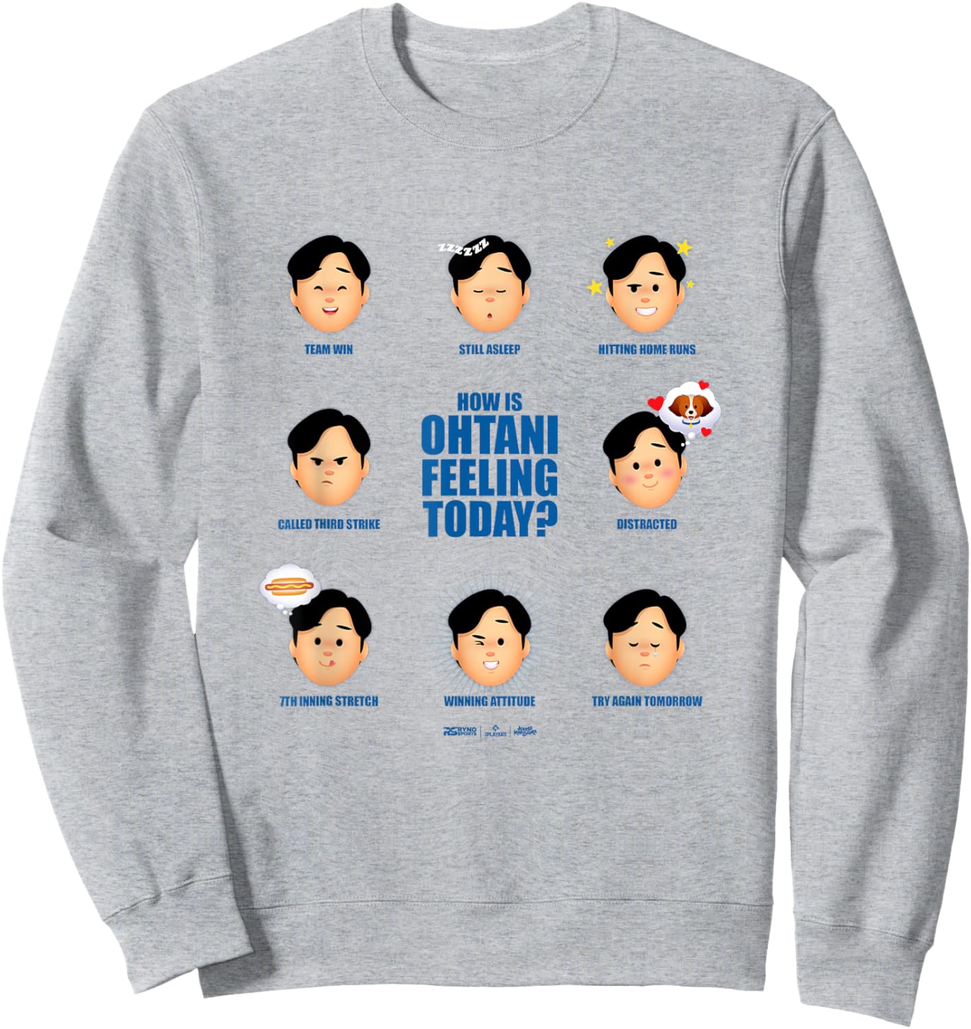 Shohei Ohtani Los Angeles Feeling Today? Club MLB Players Sweatshirt - Sweatshirt | Ash