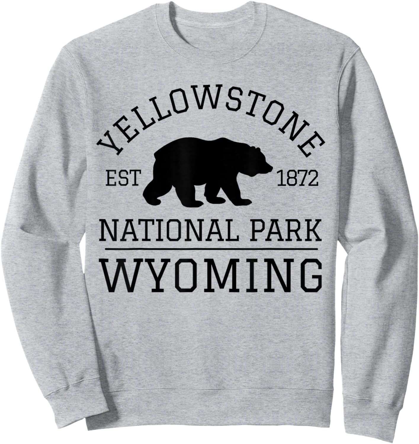 Yellowstone National Park Sweatshirt - Sweatshirt | Ash