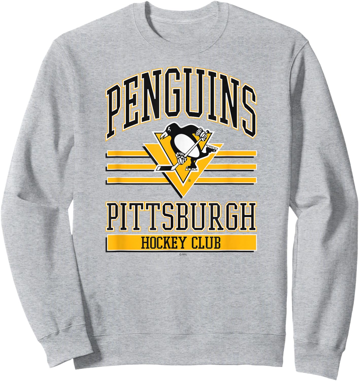 Pittsburgh Penguins Hockey Club Gray Officially Licensed Sweatshirt - Sweatshirt | Ash