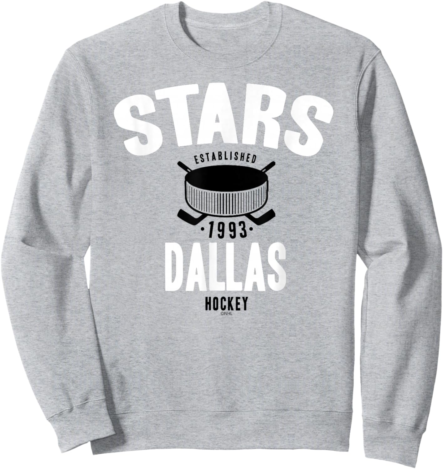 Dallas Stars Hockey Puck Green Officially Licensed Sweatshirt - Sweatshirt | Ash