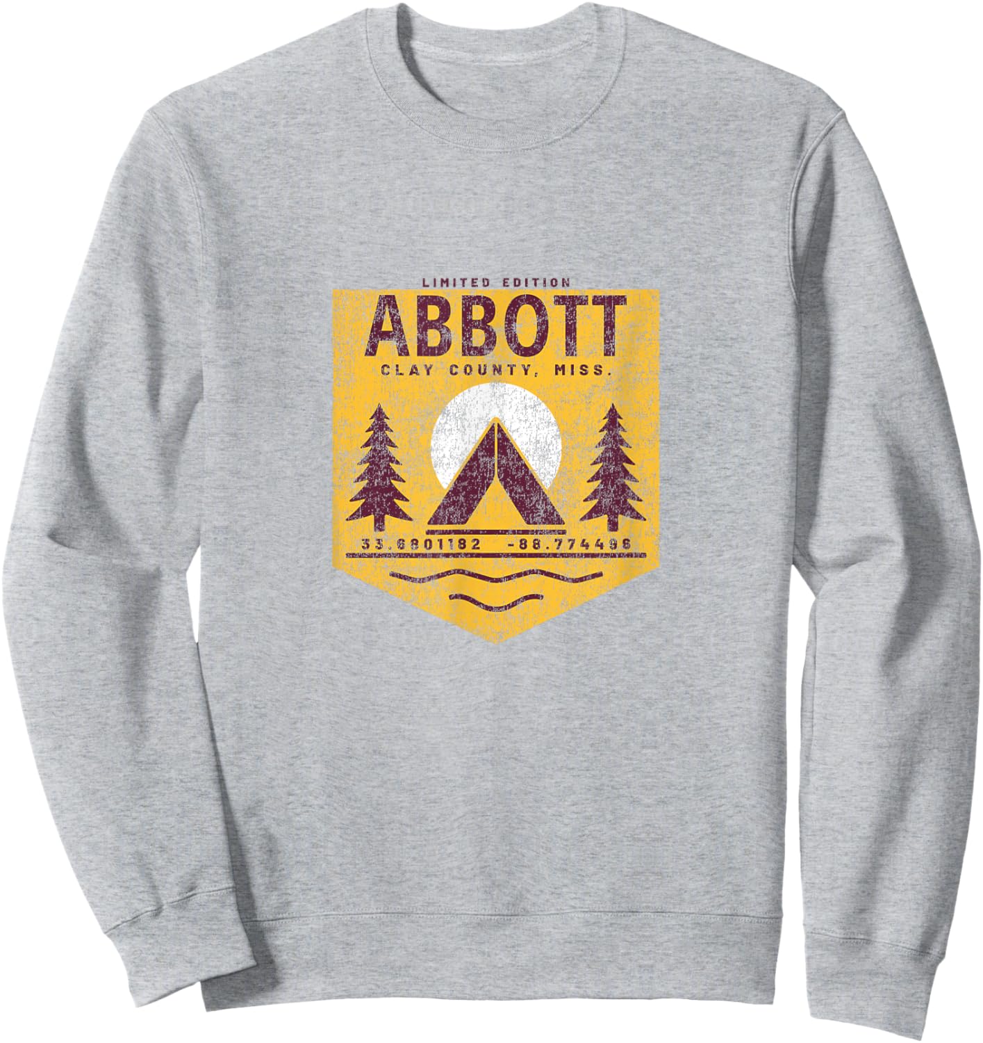 Abbott Mississippi Camping Souvenir Abbott Sweatshirt - Sweatshirt | Ash