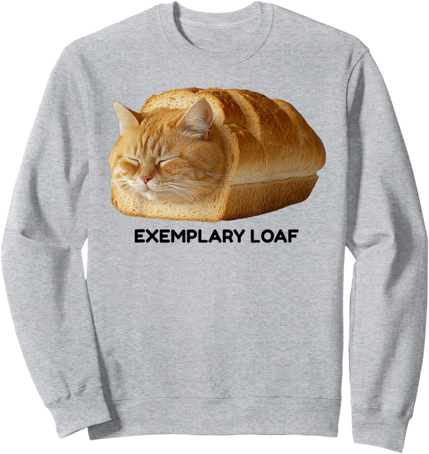 Sleeping Cat Loaf Meme Men Women Girls Kids Sweatshirt - Sweatshirt | Ash