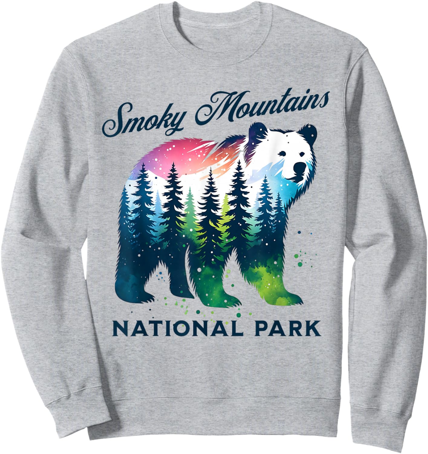 Smoky Mountains National Park Sweatshirt - Sweatshirt | Ash