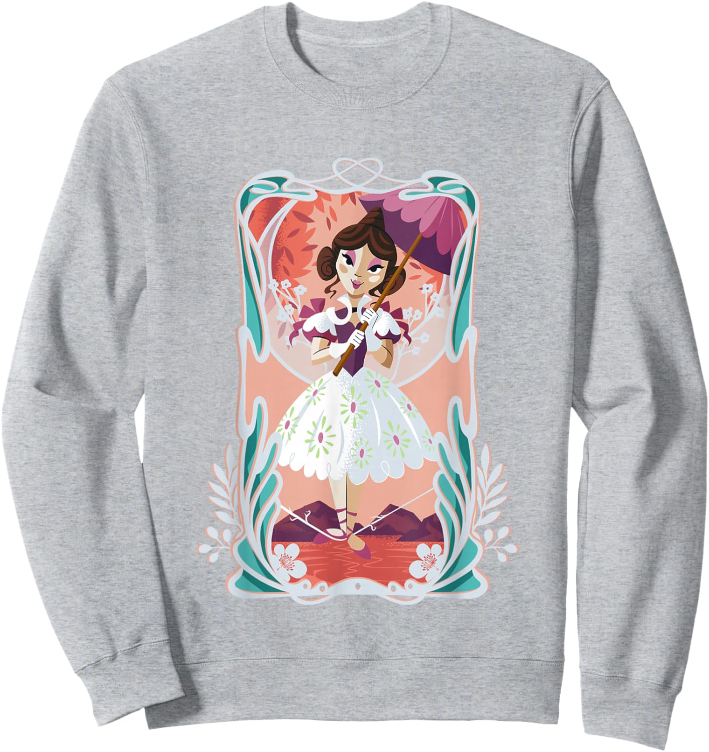 The Haunted Mansion Cute Sally Slater Tightrope Walker Frame Sweatshirt - Sweatshirt | Ash
