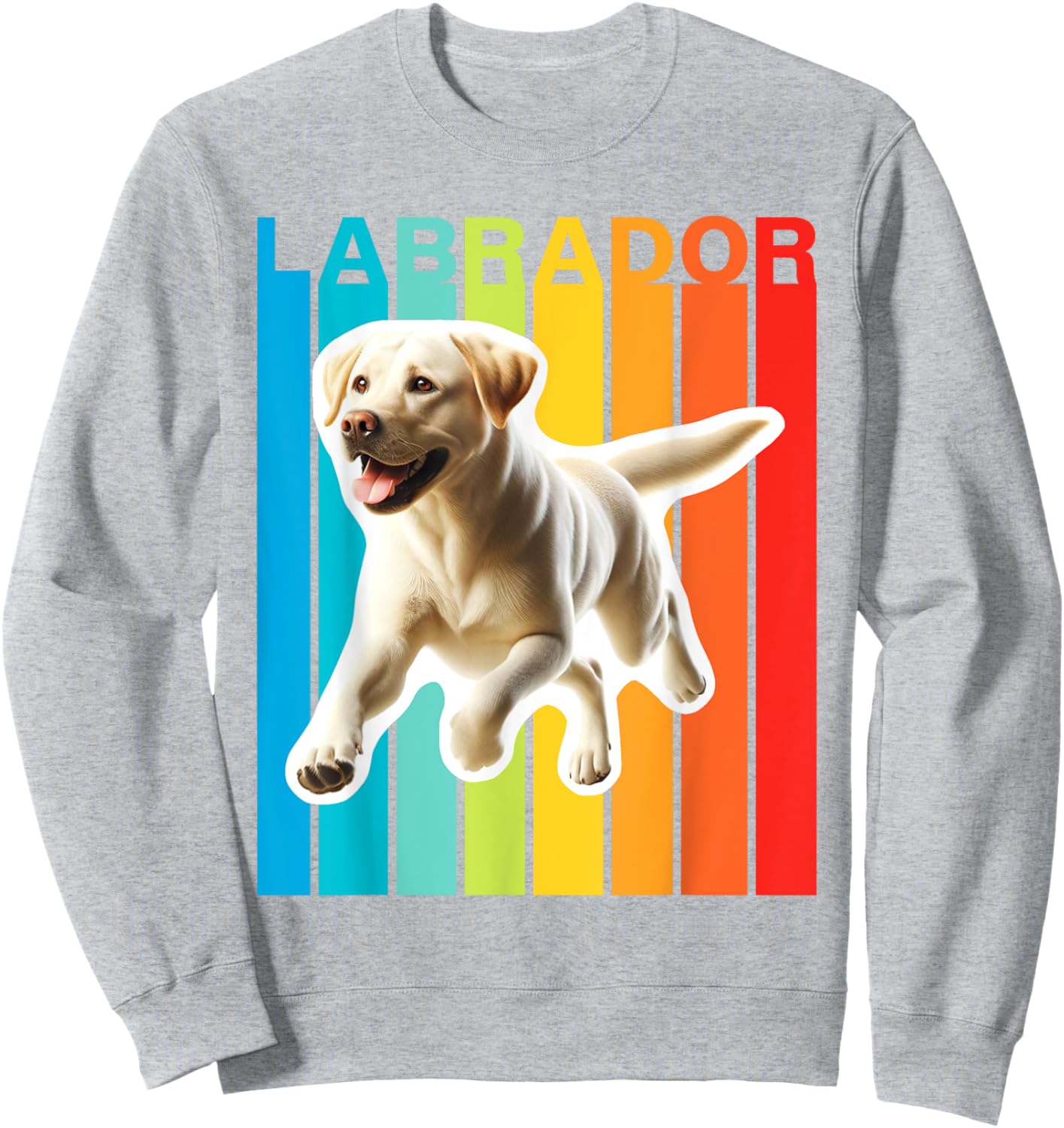 Colorful Labrador Retriever Sweatshirt - Sweatshirt | Ash