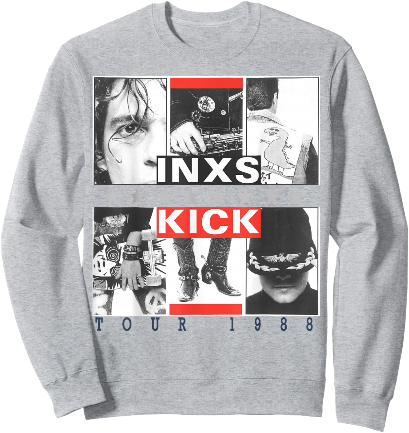 INXS – Kick Inner Cover Sweatshirt - Sweatshirt | Ash