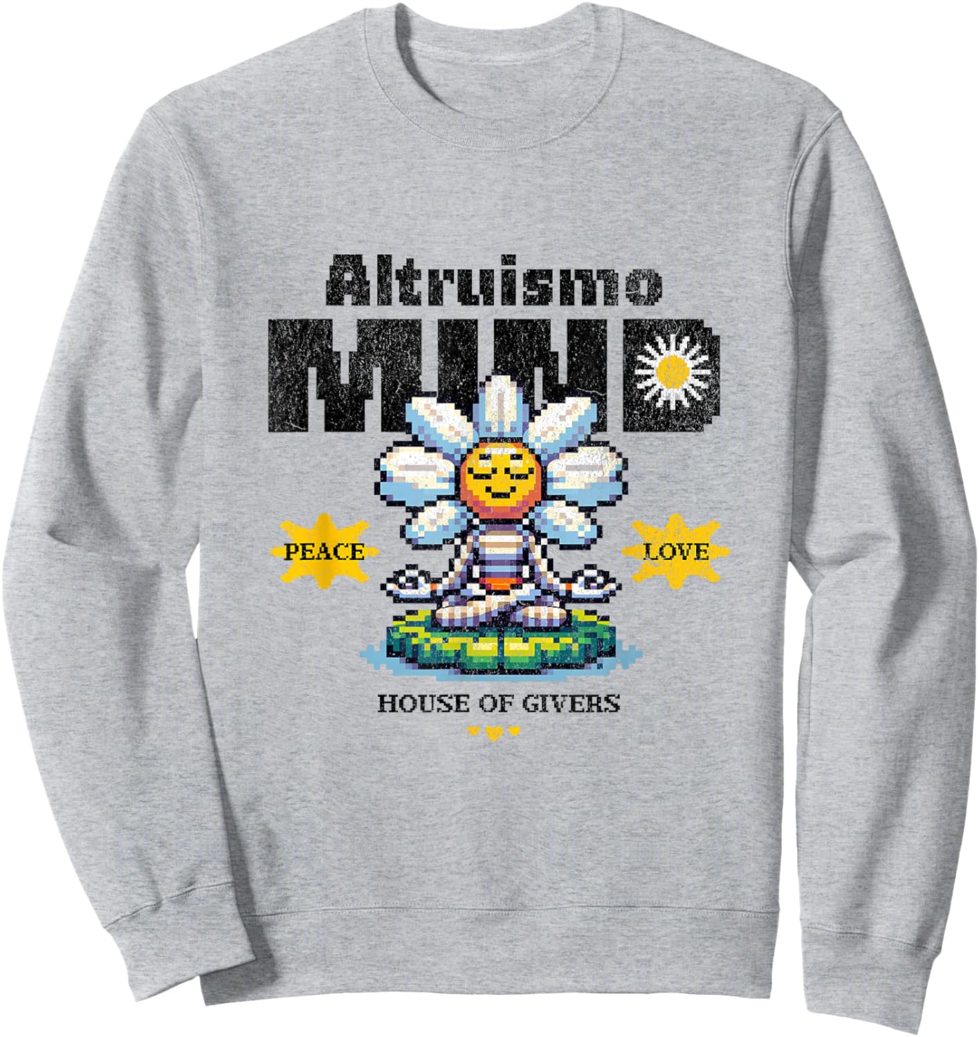 ALTRUISMO House of Givers, RCA Givers School Spirit Vintage Sweatshirt - Sweatshirt | Ash