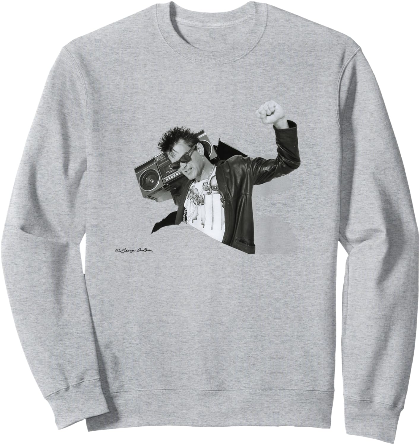 Dee Dee King Bassist Of The Ramones By George DuBose Sweatshirt - Sweatshirt | Ash