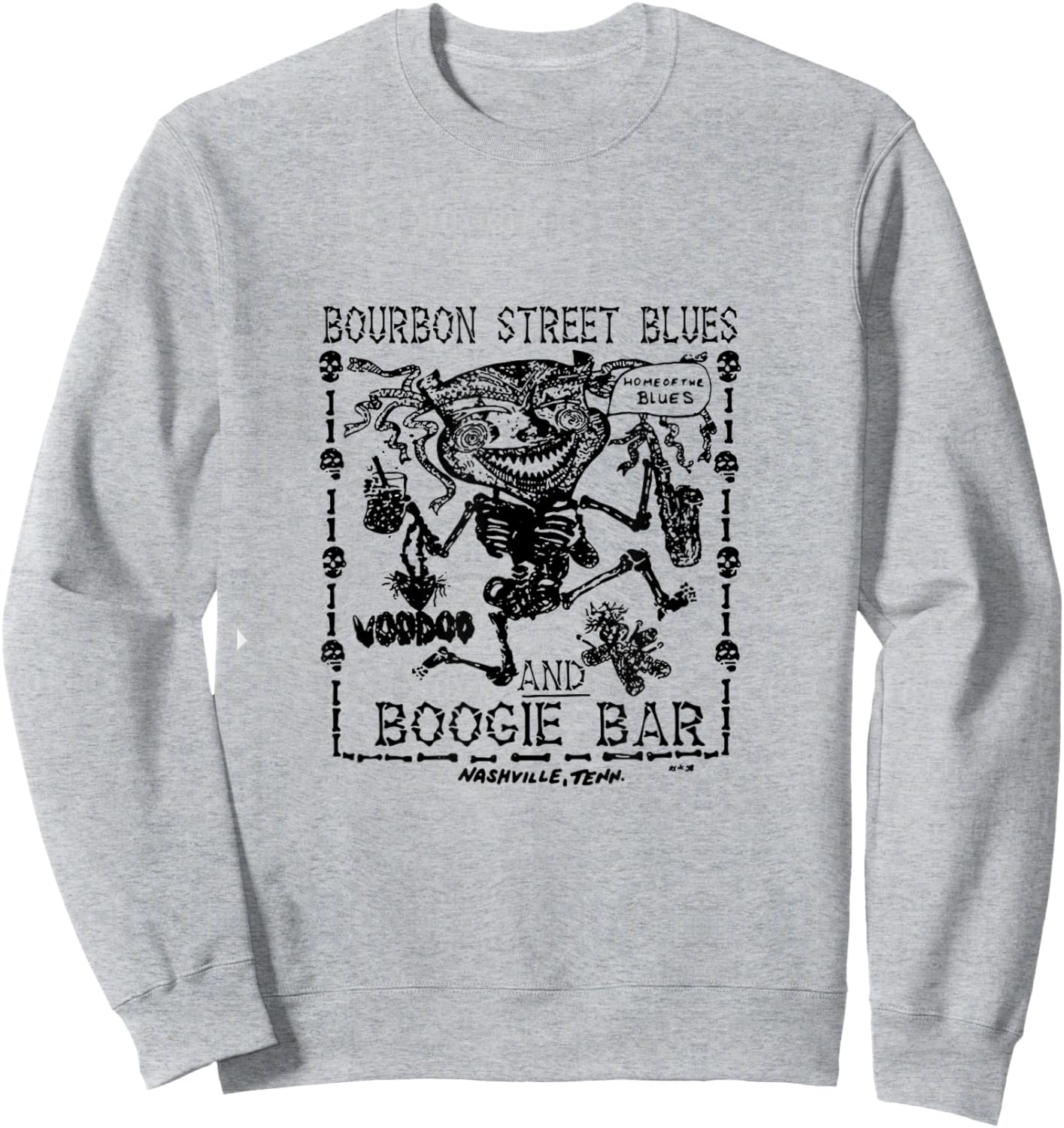 Voodoo Man Logo (Black) Sweatshirt - Sweatshirt | Ash