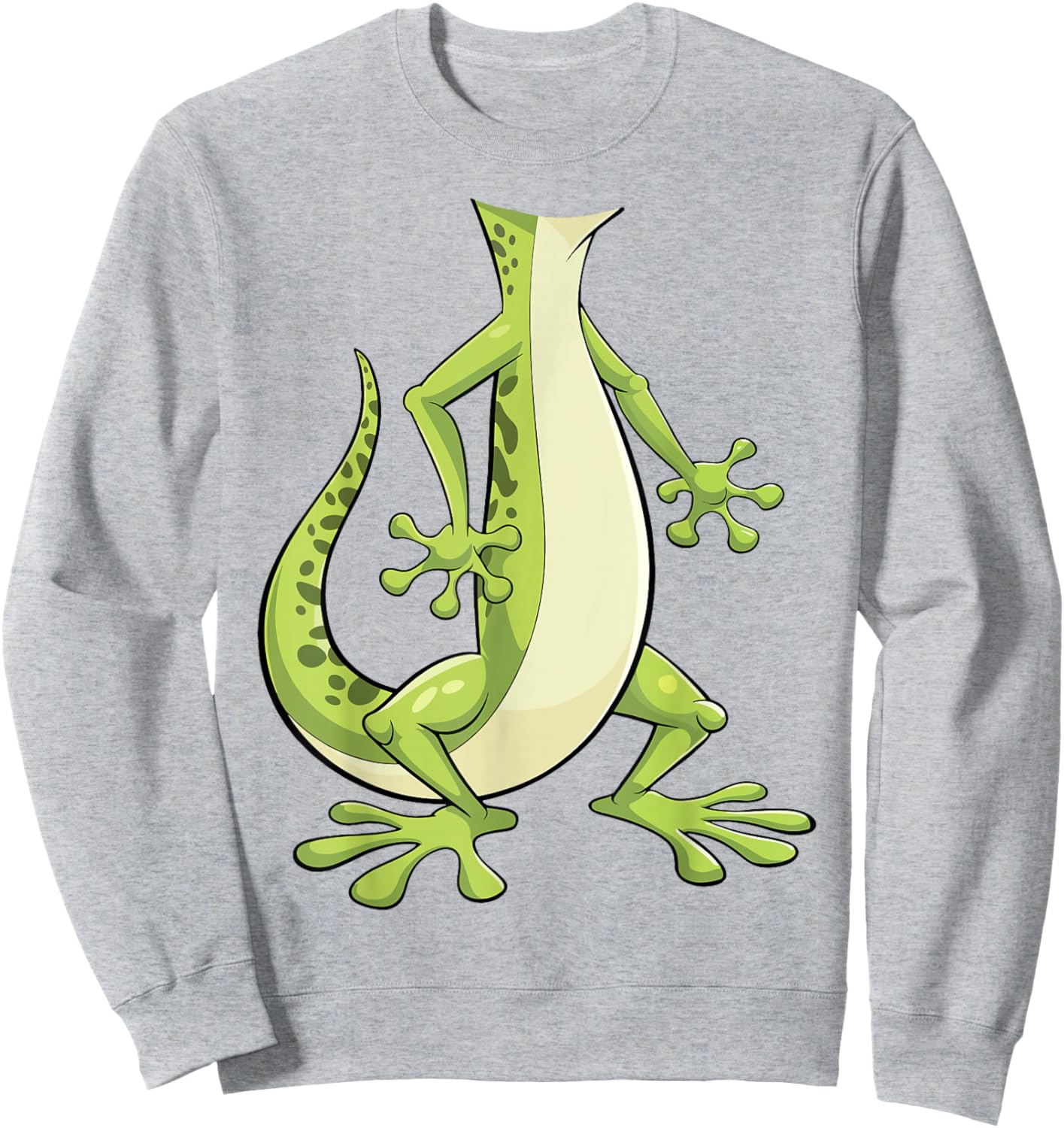Gecko Shirt Adult Kids Men Women Green Lizard Costume Sweatshirt - Sweatshirt | Ash