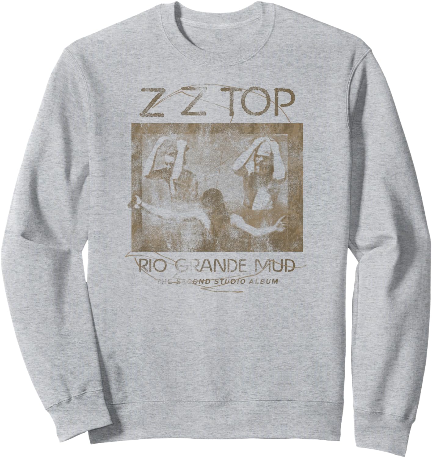 ZZ Top Rio Grande Mud Sweatshirt - Sweatshirt | Ash