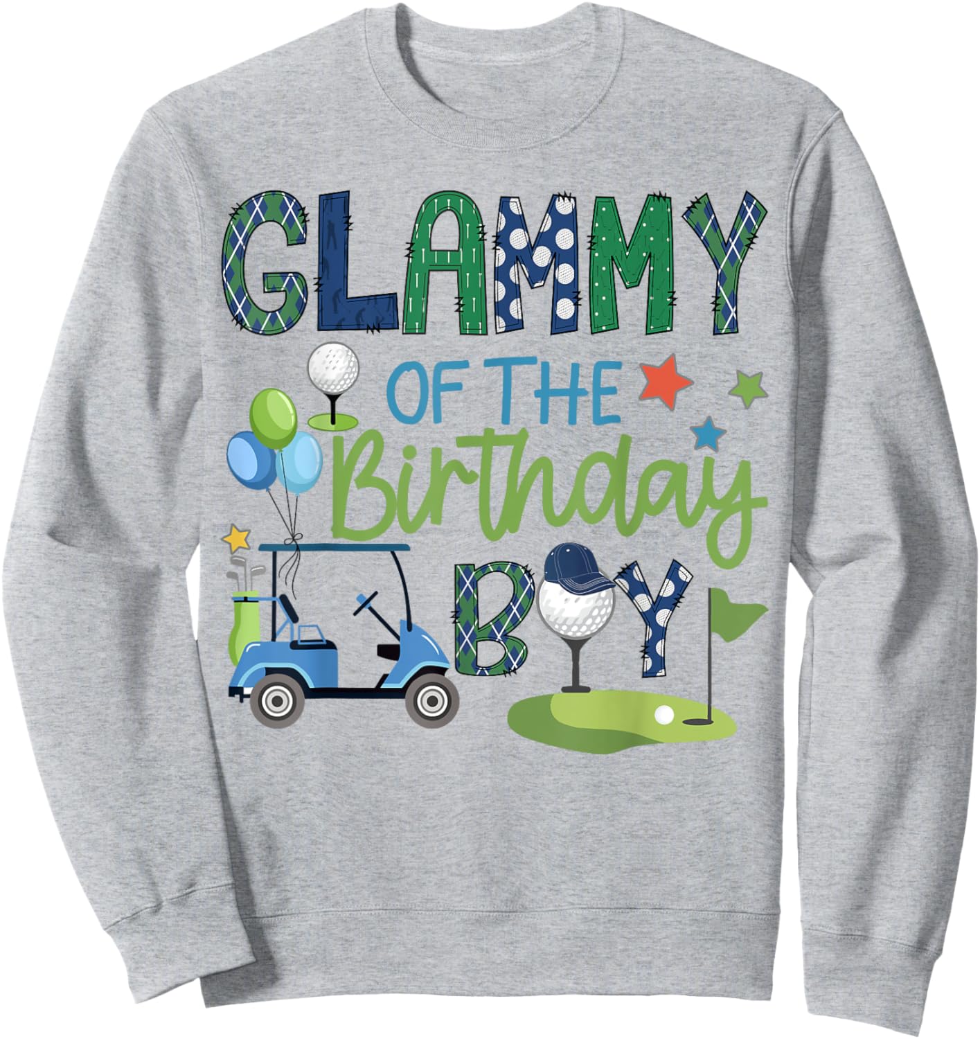 Glammy Of The Birthday Boy Hole in One Golf Sport Sweatshirt - Sweatshirt | Ash