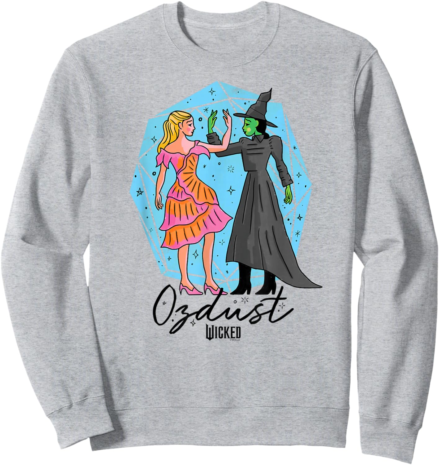 Wicked Glinda & Elphaba Ozdust Sweatshirt - Sweatshirt | Ash