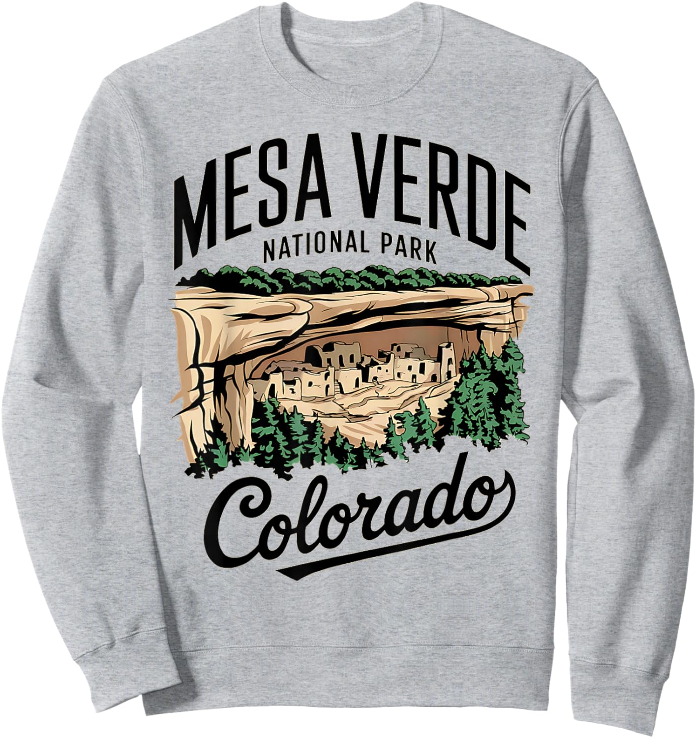 Explore Mesa Verde National Park Colorado Sweatshirt - Sweatshirt | Ash