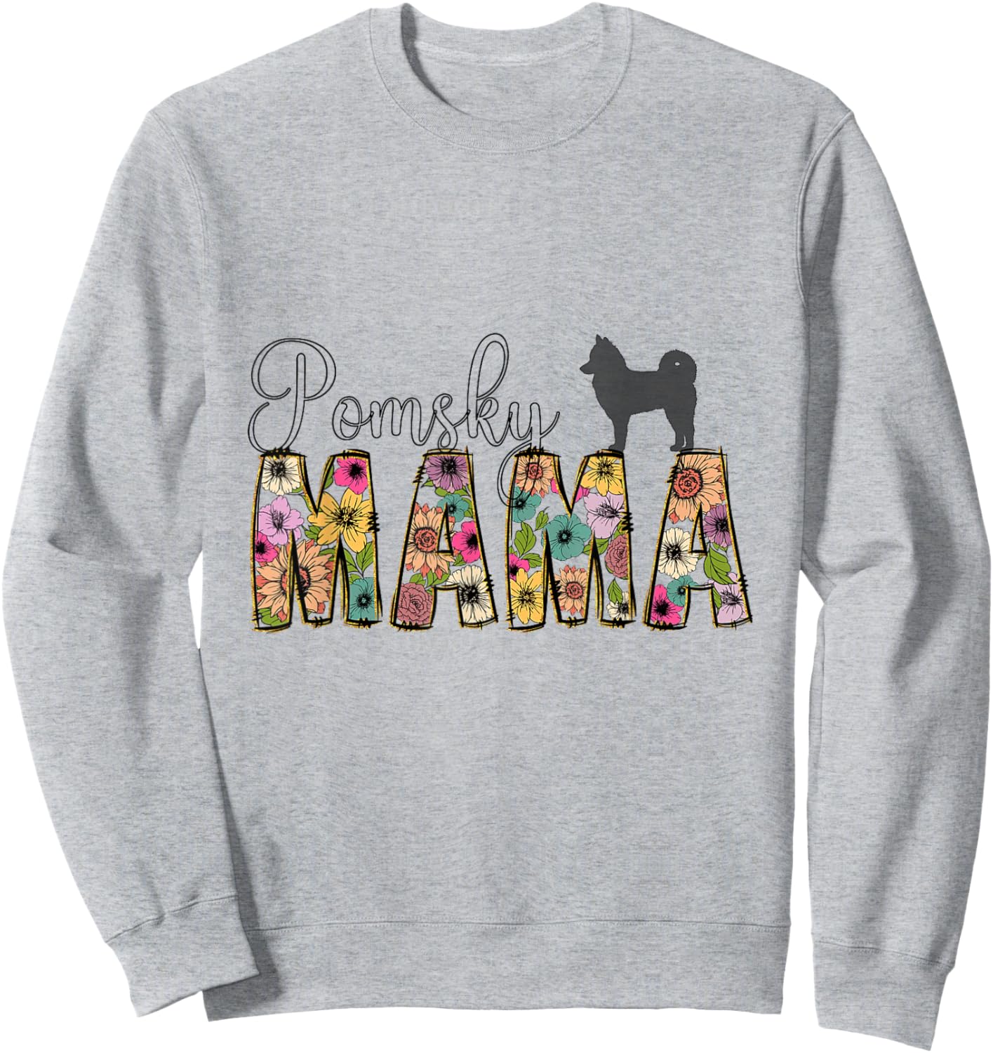 Pomsky Dog Sweatshirt - Sweatshirt | Ash