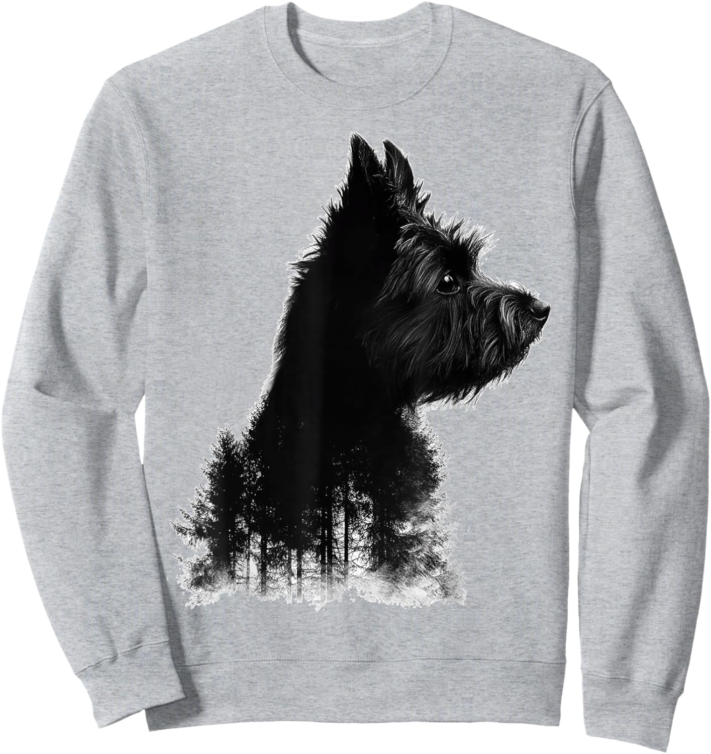 Cairn Terrier Dog Motif Pet Art Cairn Terrier Women Kids Sweatshirt - Sweatshirt | Ash