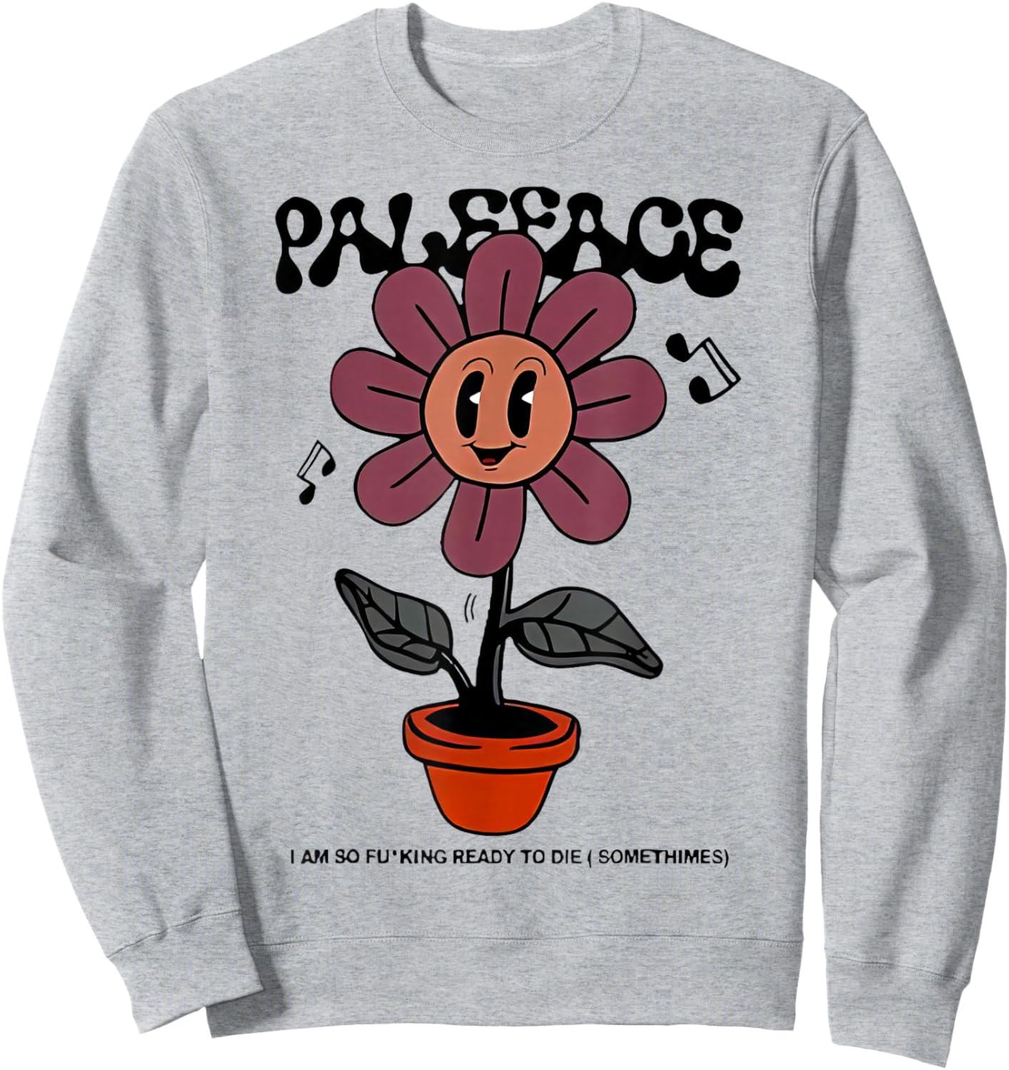 Top Paleface Swiss Flower Tour Sweatshirt - Sweatshirt | Ash
