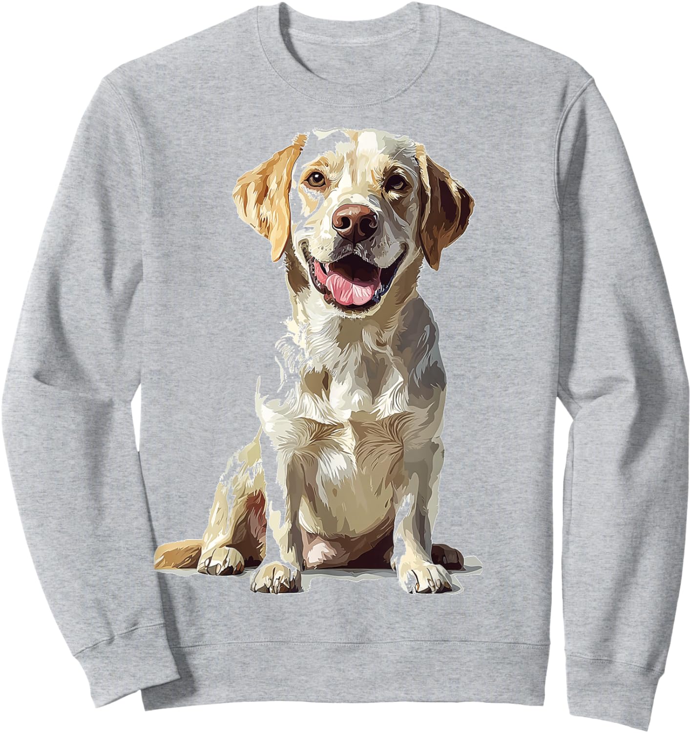 Labrador Retriever Dog Graphic Pet Art Labrador Retriever Sweatshirt - Sweatshirt | Ash