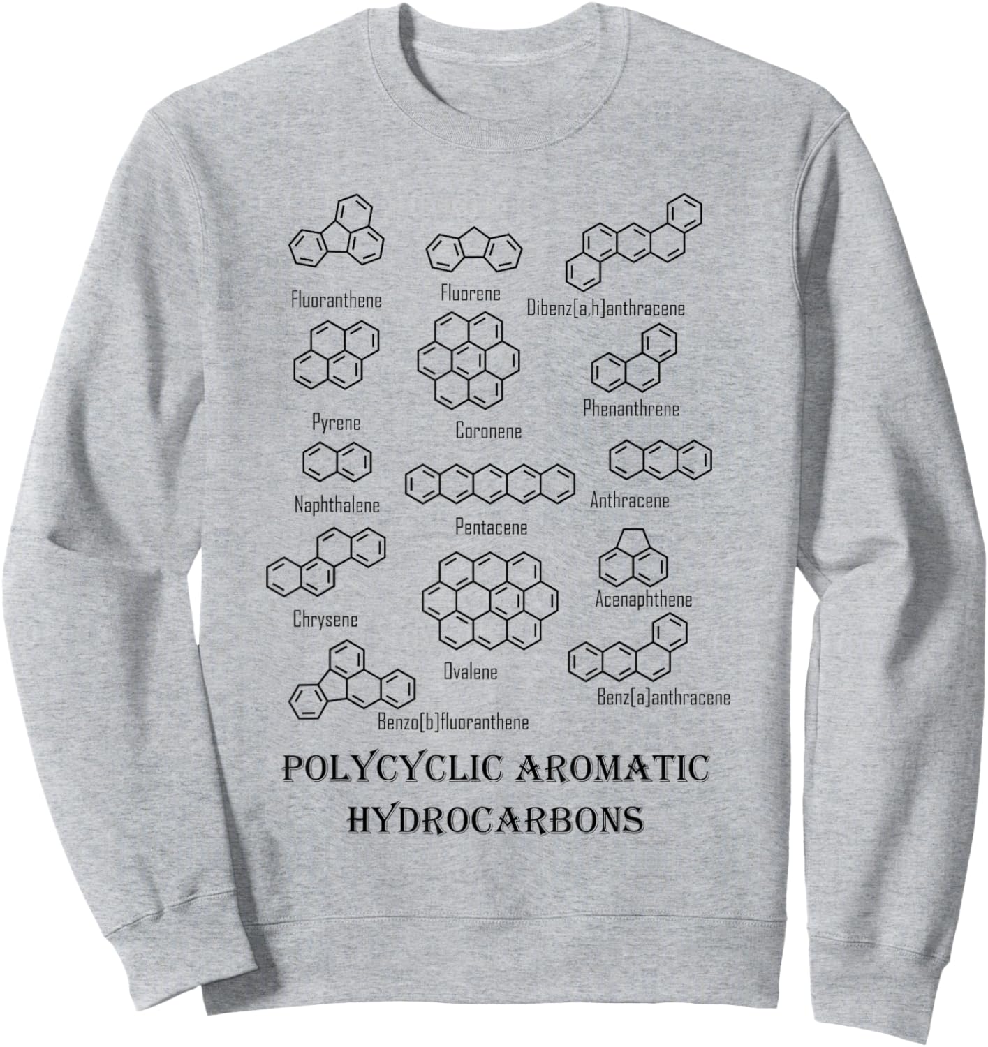 Polycyclic Aromatic Hydrocarbons PAH Sweatshirt - Sweatshirt | Ash